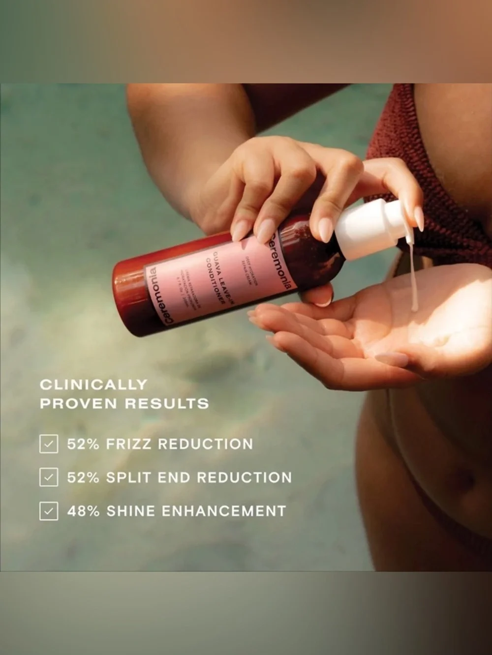Ceremonia Guava Leave-In Conditioner for Dry & Frizzy Hair